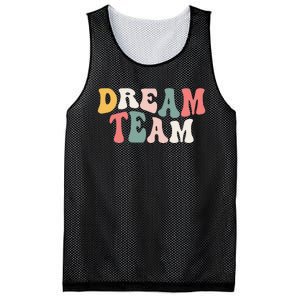 Last Day Of School Back To School Dream Team Teacher Mesh Reversible Basketball Jersey Tank