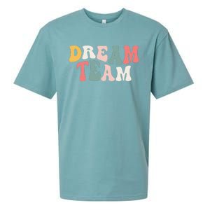 Last Day Of School Back To School Dream Team Teacher Sueded Cloud Jersey T-Shirt