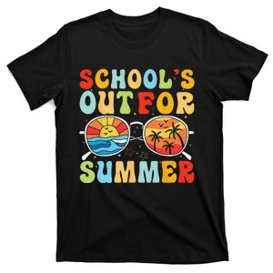 Last Day Of School Retro Schools Out For Summer Teacher T-Shirt