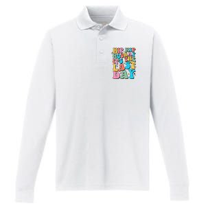 Last Day of School Hello Summer Teacher Performance Long Sleeve Polo