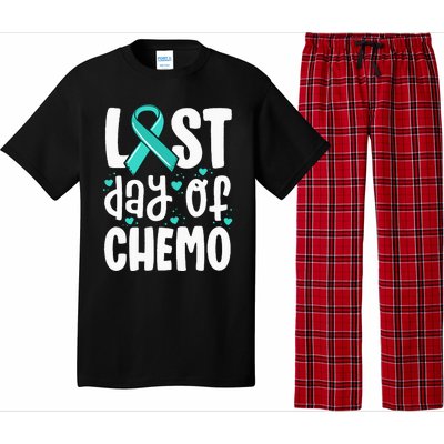 Last Day Of Chemo Women Ovarian Cancer Support Gifts Pajama Set