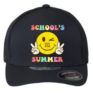 Last Day Of School Schools Out For Summer Teacher Flexfit Unipanel Trucker Cap