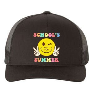 Last Day Of School Schools Out For Summer Teacher Yupoong Adult 5-Panel Trucker Hat