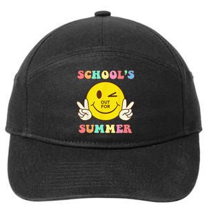 Last Day Of School Schools Out For Summer Teacher 7-Panel Snapback Hat