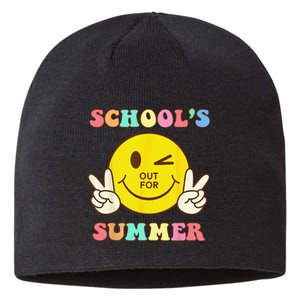 Last Day Of School Schools Out For Summer Teacher Sustainable Beanie