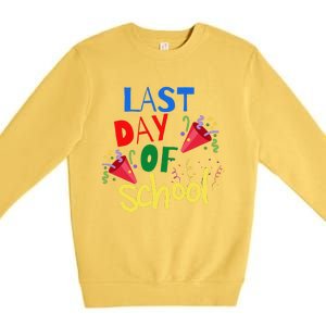 Last Day Of School Celebration Gift Premium Crewneck Sweatshirt