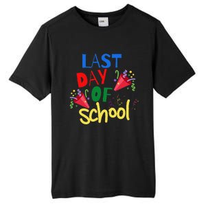 Last Day Of School Celebration Gift Tall Fusion ChromaSoft Performance T-Shirt