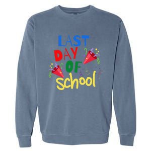 Last Day Of School Celebration Gift Garment-Dyed Sweatshirt