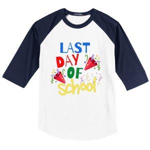 Last Day Of School Celebration Gift Baseball Sleeve Shirt