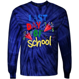 Last Day Of School Celebration Gift Tie-Dye Long Sleeve Shirt