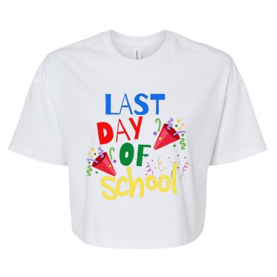 Last Day Of School Celebration Gift Bella+Canvas Jersey Crop Tee