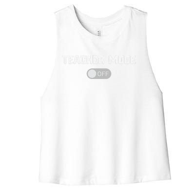 Last Day Of School Design For Teachers Women's Racerback Cropped Tank