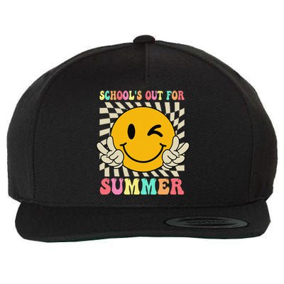 Last Day Of School Schools Out For Summer Teacher Wool Snapback Cap