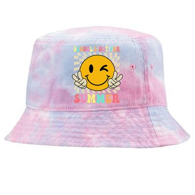 Last Day Of School Schools Out For Summer Teacher Tie-Dyed Bucket Hat