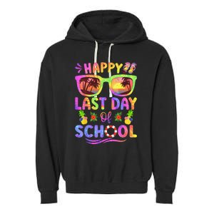 Last Day Of School Schools Out For Summer Teacher Garment-Dyed Fleece Hoodie