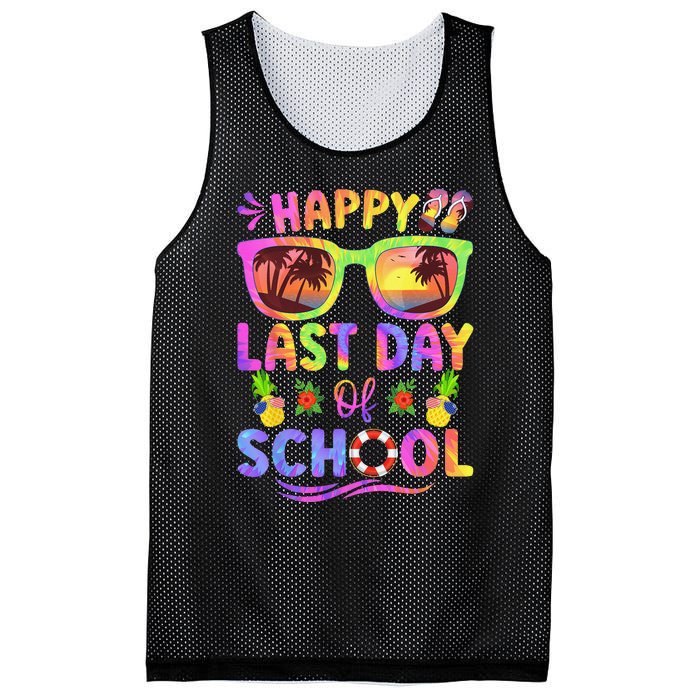 Last Day Of School Schools Out For Summer Teacher Mesh Reversible Basketball Jersey Tank