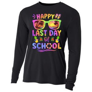 Last Day Of School Schools Out For Summer Teacher Cooling Performance Long Sleeve Crew