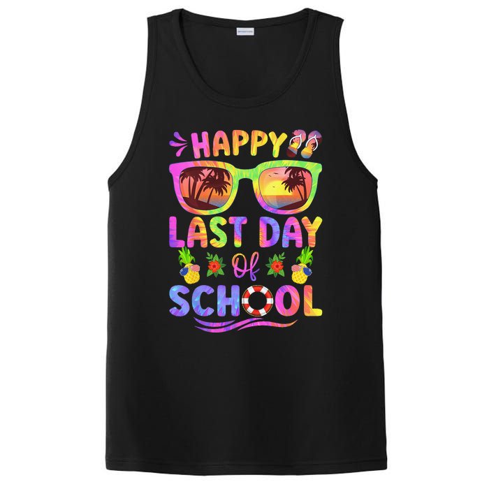 Last Day Of School Schools Out For Summer Teacher PosiCharge Competitor Tank