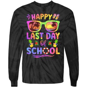 Last Day Of School Schools Out For Summer Teacher Tie-Dye Long Sleeve Shirt