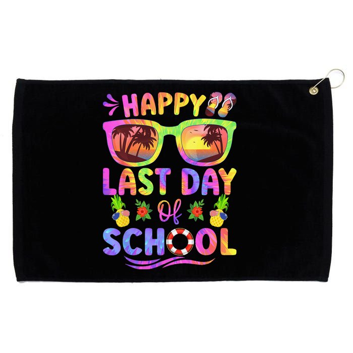 Last Day Of School Schools Out For Summer Teacher Grommeted Golf Towel