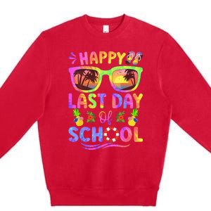 Last Day Of School Schools Out For Summer Teacher Premium Crewneck Sweatshirt