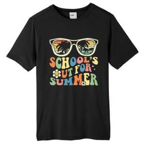 Last Day Of School Graduation Groovy Schools Out For Summer Tall Fusion ChromaSoft Performance T-Shirt