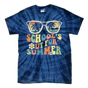 Last Day Of School Graduation Groovy Schools Out For Summer Tie-Dye T-Shirt