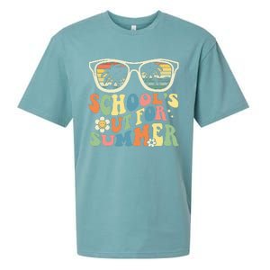 Last Day Of School Graduation Groovy Schools Out For Summer Sueded Cloud Jersey T-Shirt