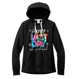 Last Day Of School Tie Dye School Graduation Gifts Women's Fleece Hoodie