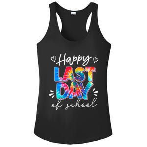 Last Day Of School Tie Dye School Graduation Gifts Ladies PosiCharge Competitor Racerback Tank