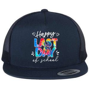 Last Day Of School Tie Dye School Graduation Gifts Flat Bill Trucker Hat