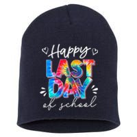 Last Day Of School Tie Dye School Graduation Gifts Short Acrylic Beanie