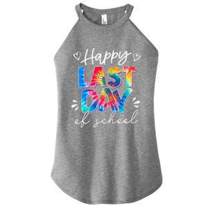 Last Day Of School Tie Dye School Graduation Gifts Women's Perfect Tri Rocker Tank