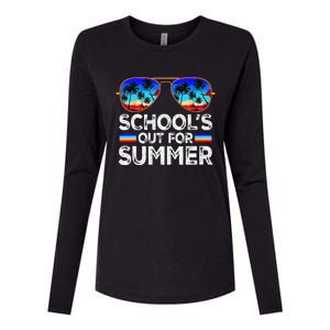 Last Day Of School Schools Out For Summer Teacher Boy Womens Cotton Relaxed Long Sleeve T-Shirt