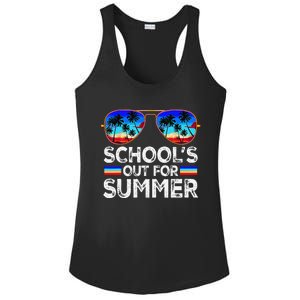 Last Day Of School Schools Out For Summer Teacher Boy Ladies PosiCharge Competitor Racerback Tank