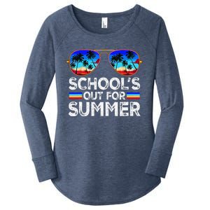 Last Day Of School Schools Out For Summer Teacher Boy Women's Perfect Tri Tunic Long Sleeve Shirt