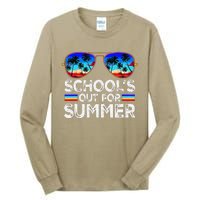 Last Day Of School Schools Out For Summer Teacher Boy Tall Long Sleeve T-Shirt