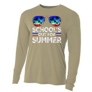 Last Day Of School Schools Out For Summer Teacher Boy Cooling Performance Long Sleeve Crew