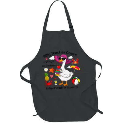 Last Day Of School Teacher Silly Goose Schools Out Summer Apron