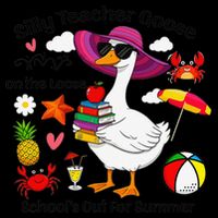 Last Day Of School Teacher Silly Goose Schools Out Summer 16 in Basic Backpack