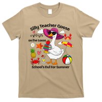 Last Day Of School Teacher Silly Goose Schools Out Summer T-Shirt