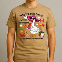 Last Day Of School Teacher Silly Goose Schools Out Summer T-Shirt