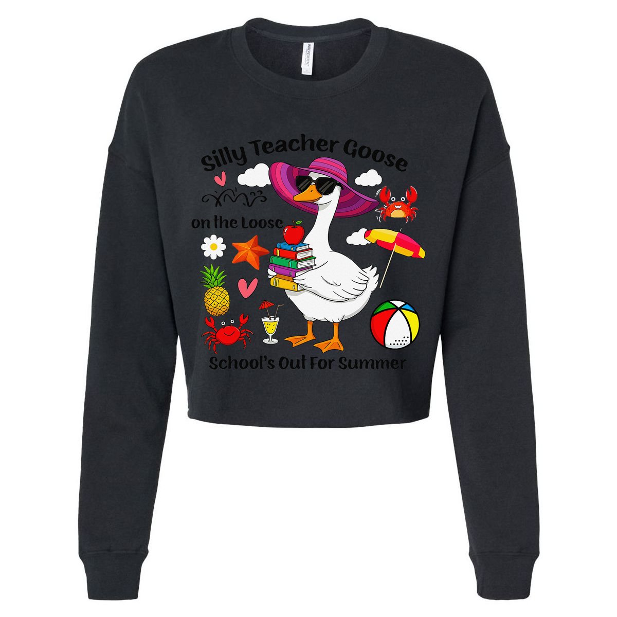 Last Day Of School Teacher Silly Goose Schools Out Summer T-Shirt