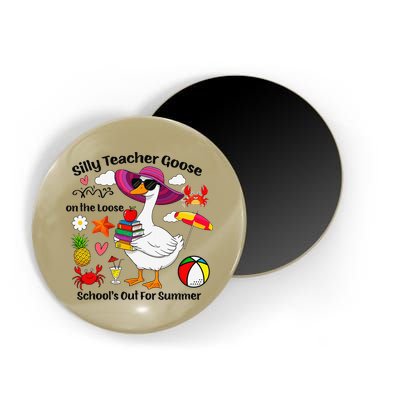 Last Day Of School Teacher Silly Goose Schools Out Summer Magnet