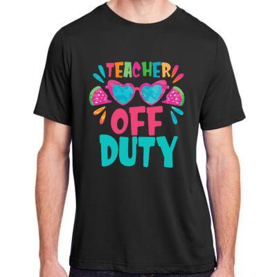 Last Day Of School Summer Break Teacher Off Duty Adult ChromaSoft Performance T-Shirt