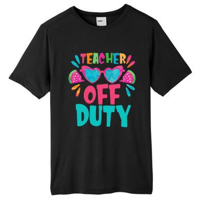 Last Day Of School Summer Break Teacher Off Duty Tall Fusion ChromaSoft Performance T-Shirt