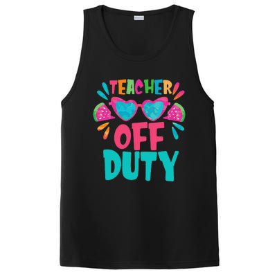 Last Day Of School Summer Break Teacher Off Duty PosiCharge Competitor Tank