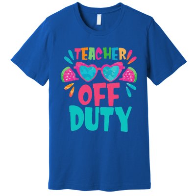 Last Day Of School Summer Break Teacher Off Duty Premium T-Shirt