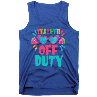 Last Day Of School Summer Break Teacher Off Duty Tank Top