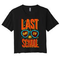 Last Day Of School Hello Summer Funny Tee For Women Women's Crop Top Tee